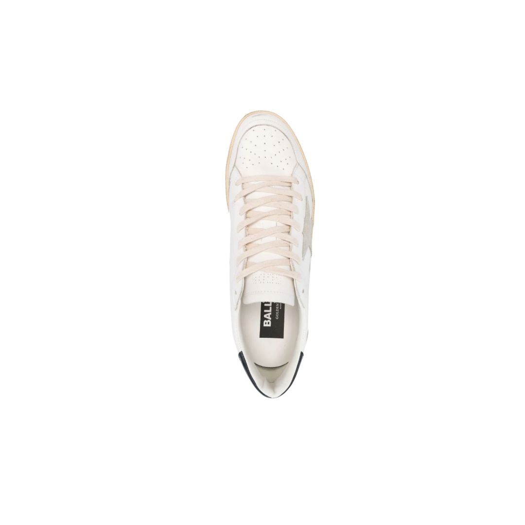 Ballstar Leather Low-Top Sneakers White/Tan/Black