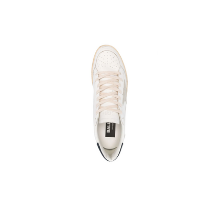 Ballstar Leather Low-Top Sneakers White/Tan/Black