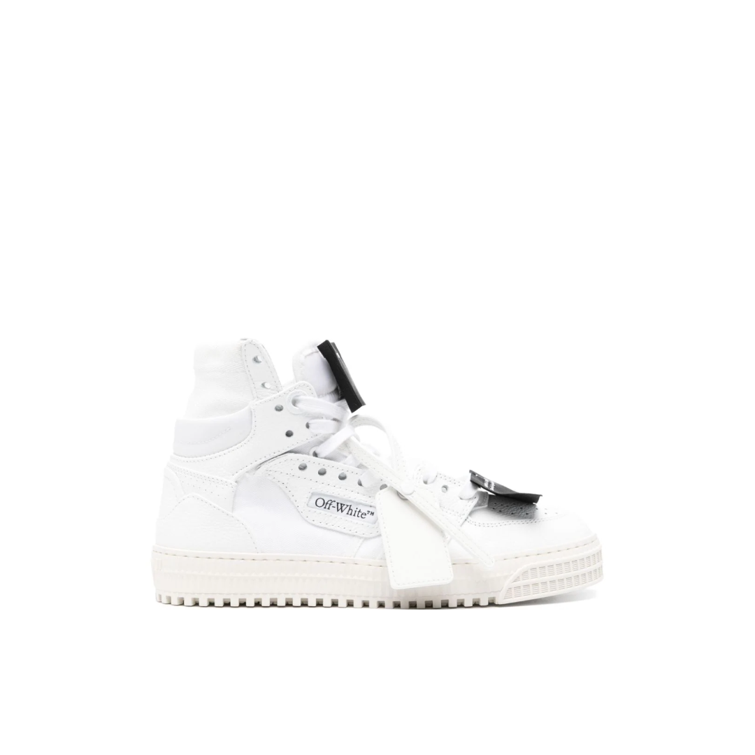 Off-White Off Court Calf Lather High-Top Sneakers